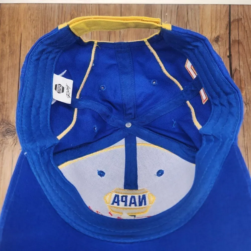 NAPA Racing Strap Back Blue Logo #44 Michael Waltrip Cars NASCAR Mens Sports Dad
